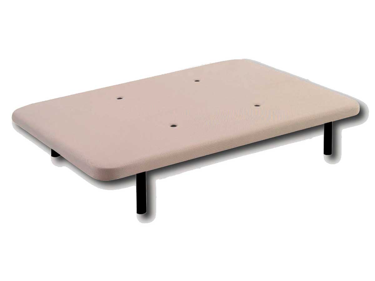 3D Upholstered Base with Anti-Mold Aerators Beige Color without Legs