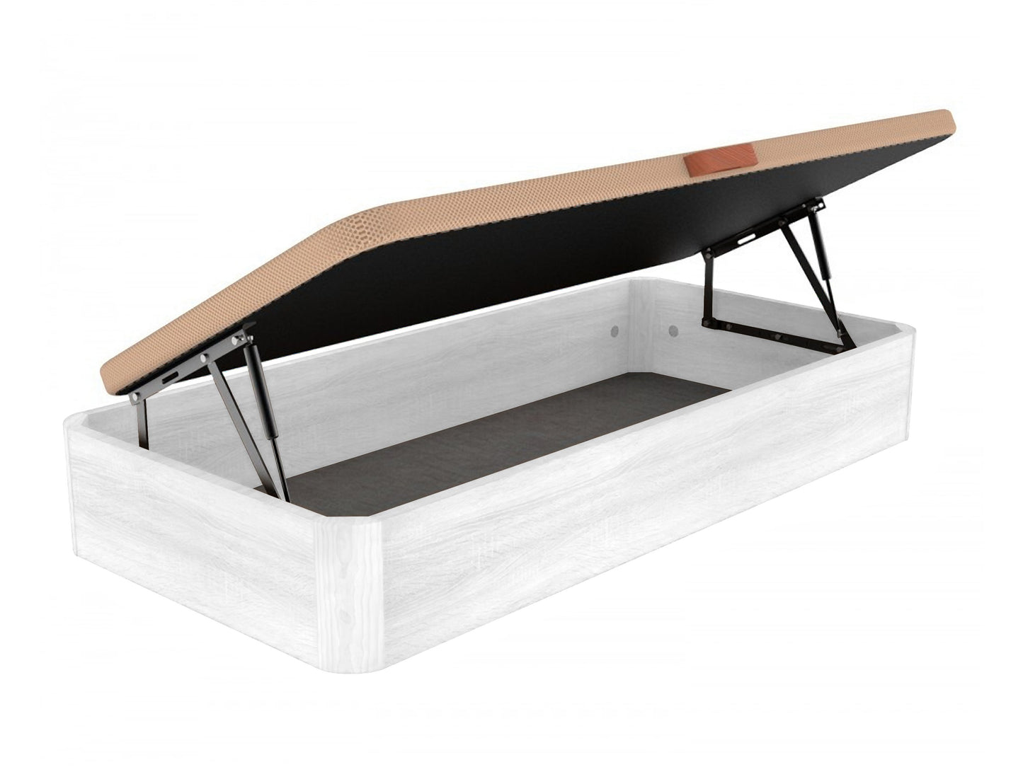 Folding side-opening canapé white