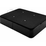 Canapé pliant Waybox en simili-cuir noir