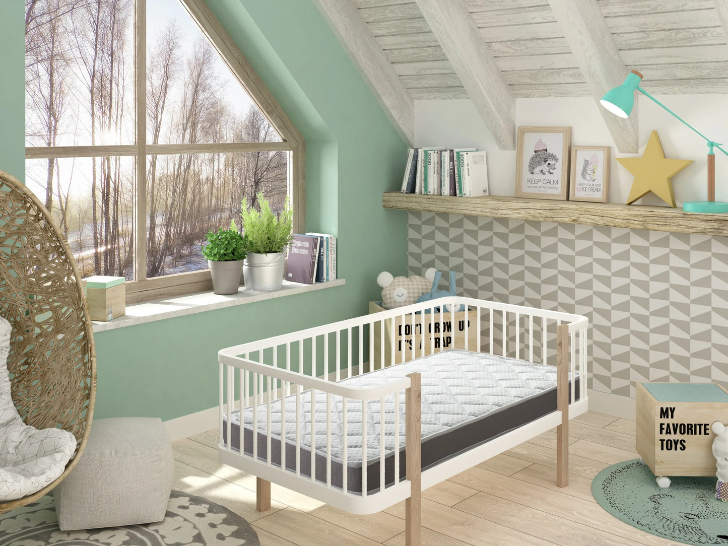 BabyBed viscoelastic crib mattress